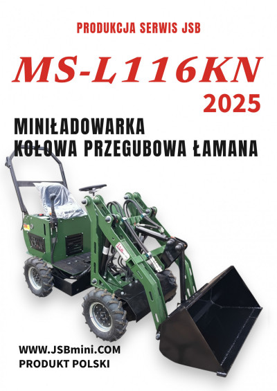 Mini Ładowarka kołowa przegubowa łamana MS-L116KN JSB - Nowa