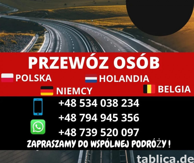 CODZIENNE WYJAZDY I POWROTY Z POLSKI DO NIEMIEC Ogłoszenia Transportowe Tablica