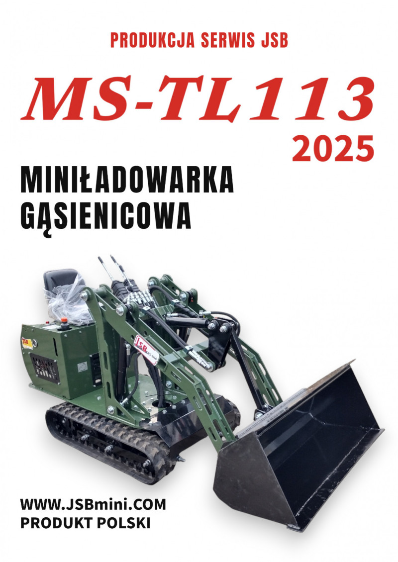 Mini Ładowarka gąsienicowa MS-TL113 JSB - Nowa 2025 0