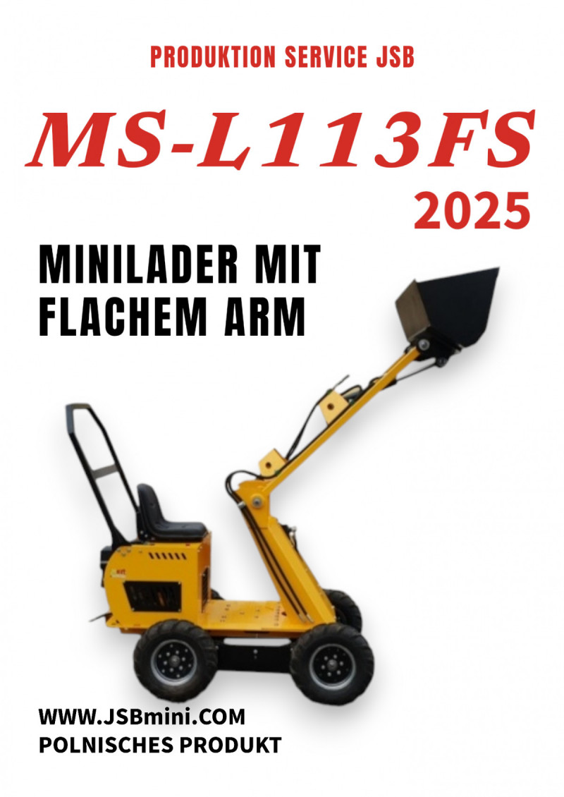 MINI-RADLADER MIT GERADEM ARM MS-L113FS JSB - DE 0